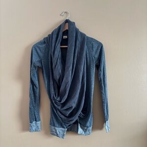 Buckle Shawl Sweater